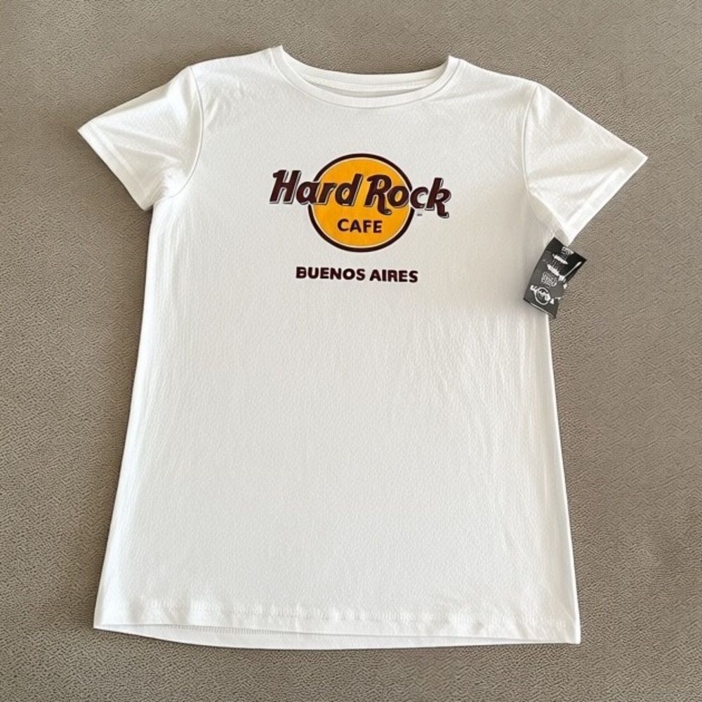 NWT Hard Rock Tee White Women’s Large Buenos Aires - Picture 7 of 7